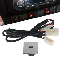 USB Charger Socket Fast Charge Adapter QC3.0 Power Outlet Switch For Ford Focus 2 Mk2 2009 2010 2011 Car Electronics Accessories