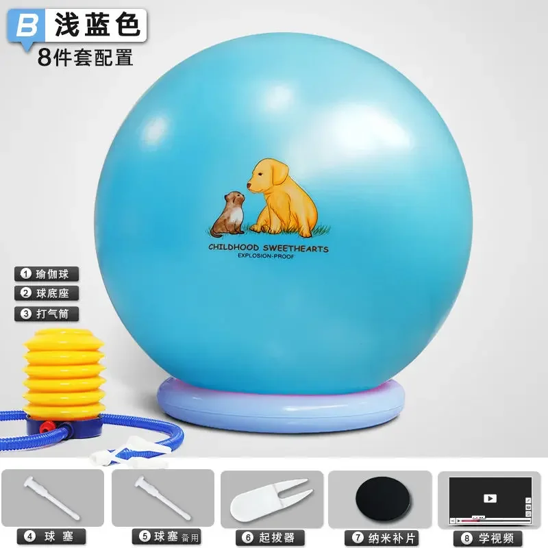 Bola de ioga de 65 cm espessada à prova de explosão Core Training Yoga Supplies