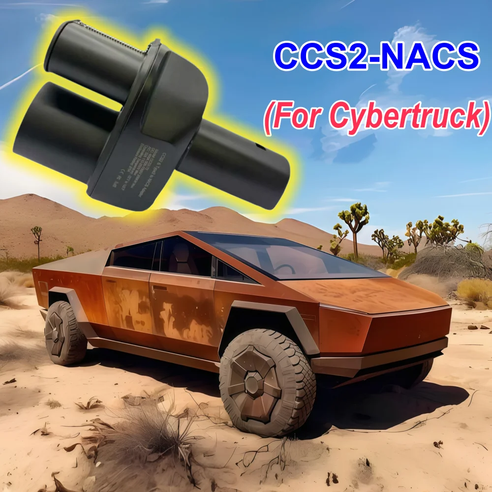 CCS2&Type2 to Cybertruck(2 in 1) also compatible with all NACS-port EVs  400A EV Fast Charger Convertor Adapter CCS2-NACS