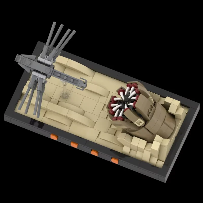 Star Movie Modello MOC Mattoni da costruzione Dune Sandworm Attacco Diorama Tecnologia Blocchi modulari Regalo Giocattolo di Natale Set fai da te Assemblaggio