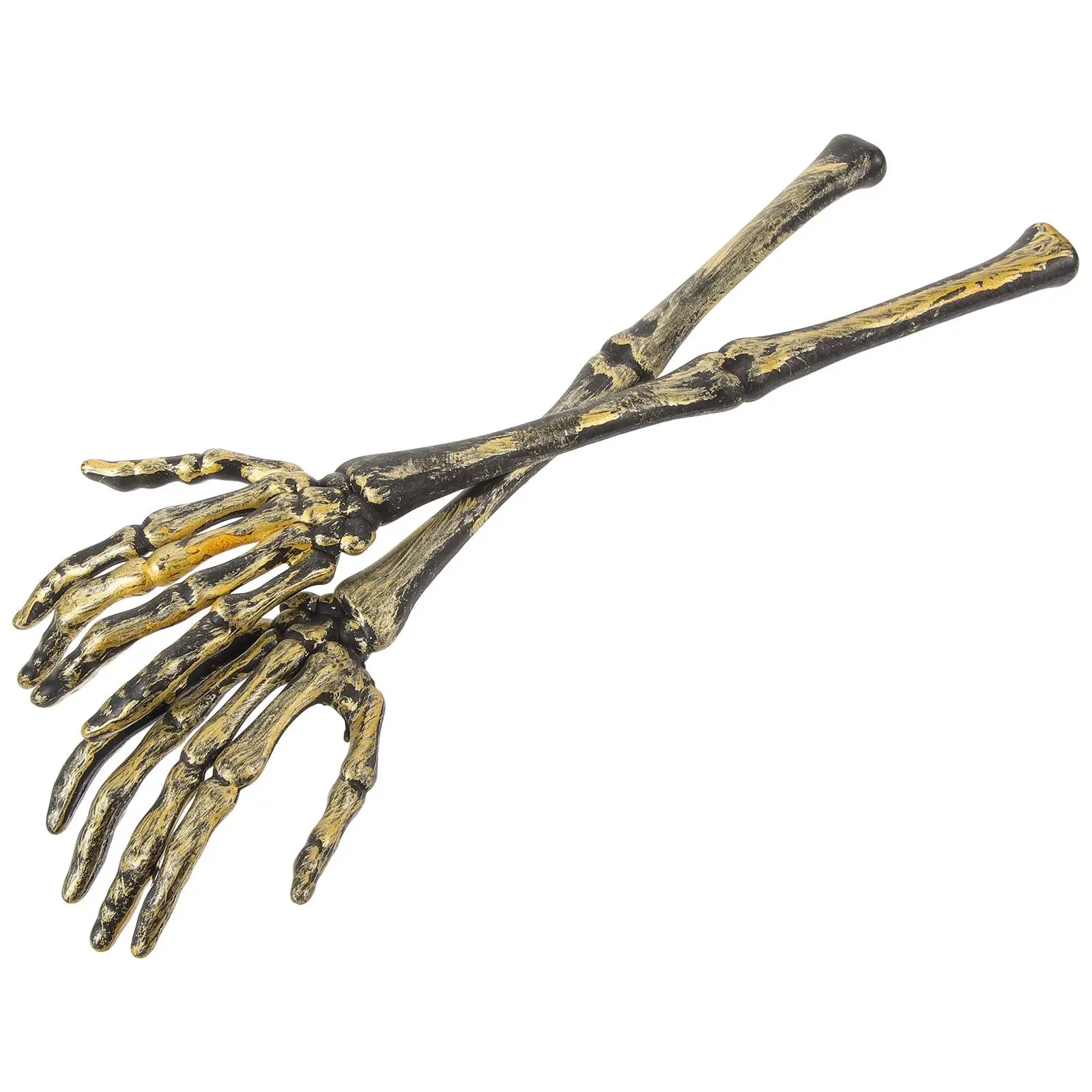 

Plastic Arm Spoon Golden Skull Shape Mixing Tool Creative Halloween Decor Party Tongs Scoops Salad utensil for festival