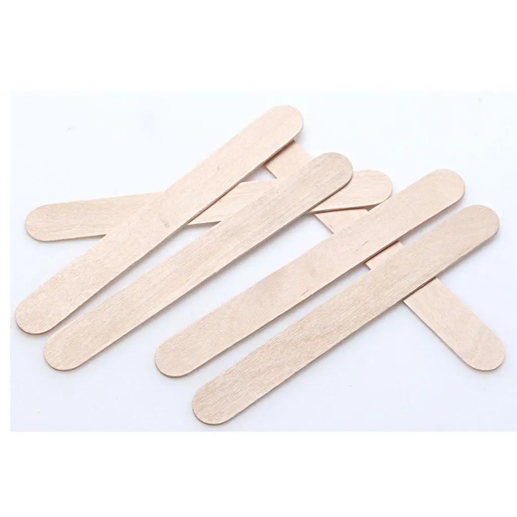50x Spatula Applicators Scrapers Sterile Sticks Bikini Hair Removal