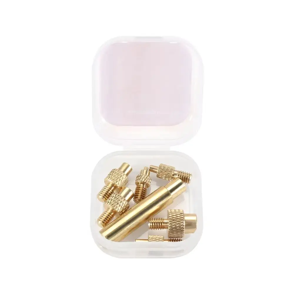 M2-M8 Heat Insert Nut Iron Tip Internal Thread Head Fast Heat Conduction Brass Thread Embedded Kit Durable Metal
