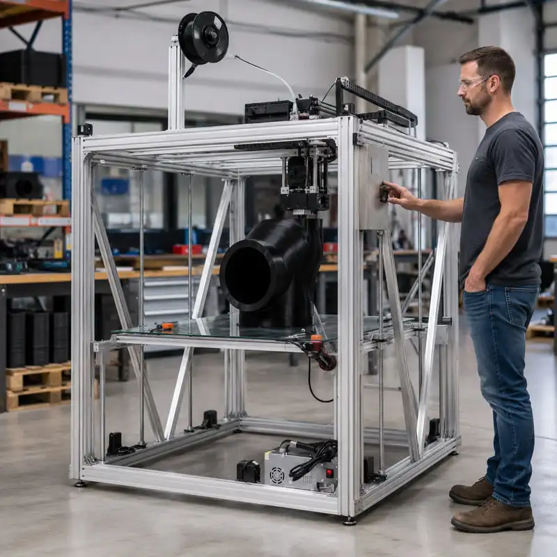 Customized Industrial Filament Printer Large Scale 3D Printing Machine with Dual Nozzle for Creative Design Models
