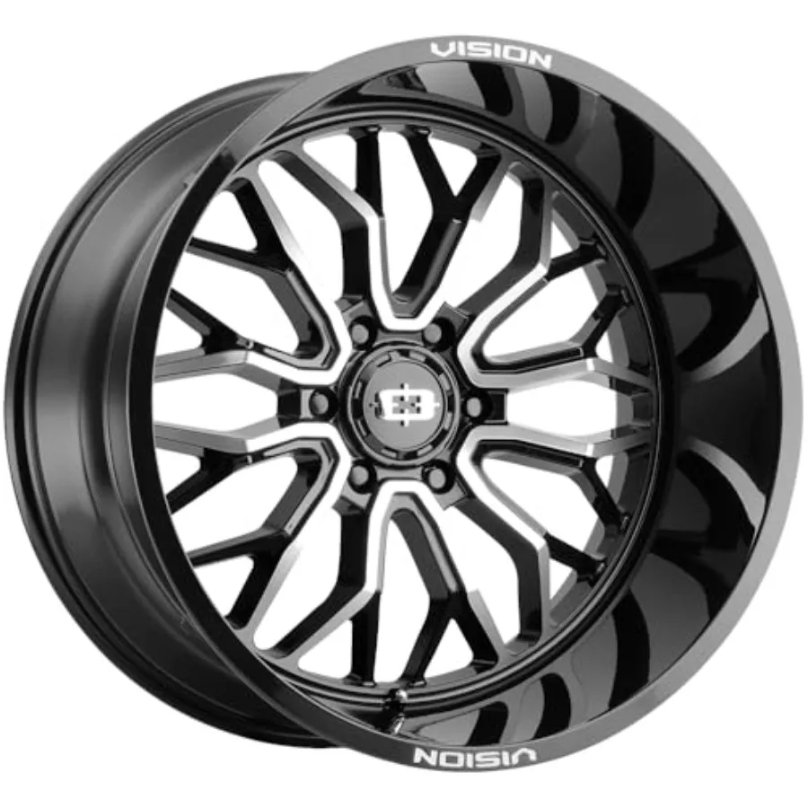 

402 RIOT Custom Wheel - 18x9 -12 Offset 6x139.7 Bolt Pattern 106.2mm Hub - Gloss Black with Machined Face Rim