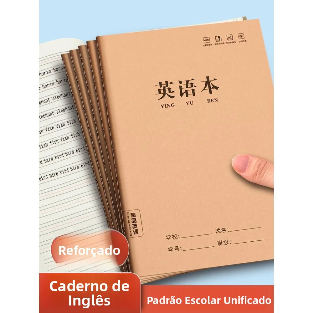 thickened-leather-paper-english-notebook-for-primary-and-middle-school-students-with-four-lines-and-three-grids-horizontal-flip
