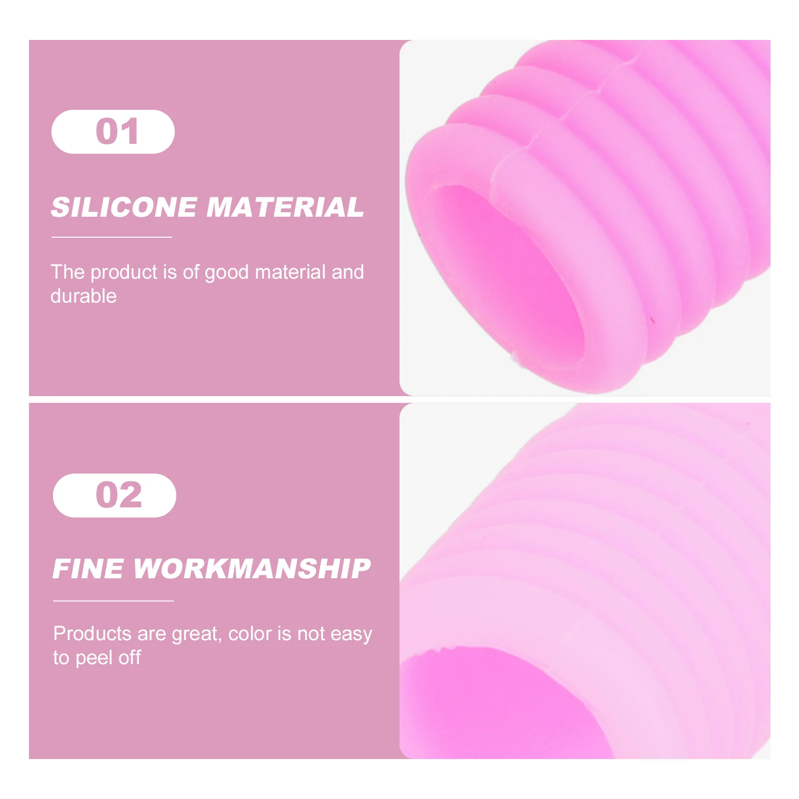 

6 Pcs Silicone Case Tweezers Sleeves Cap Protectors Cover Tip Covers for Tips Non-slip