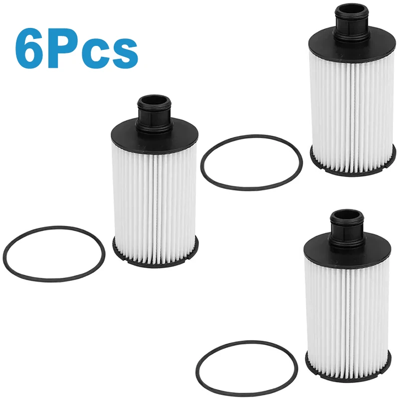 

6Pcs Oil Filter For Land Rover Range Rover Discovery 4/5 Jaguar F-PACE F-TYPE XF XJ XK XKR XJL 5.0 V8 3.0 V6 LR011279 C2D3670