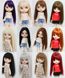 Blythe Little Doll Wig, Straight Hair Collection, Just Wigs Without A Head Shell, High-temperature Silk