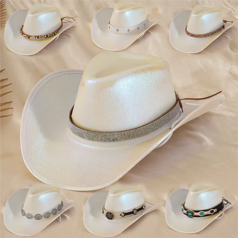 Ladies' top hat silver glittering oval orange party dinner