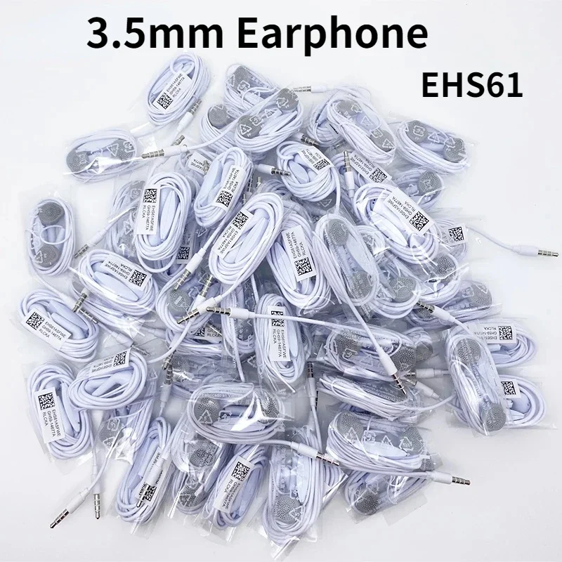 5/10/20PCS EHS61 3.5mm Wired earphones Wholesale MIC Headset for Samsung Galaxy S7/S6 Edge S8 S9 S10 Plus A30 A50 A70 наушники