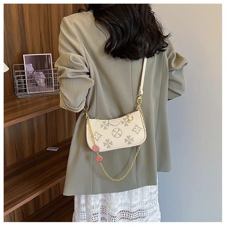 

Premium Underarm Bag 2025 - Women's Niche New Style, Retro Printed Chain, Shoulder/Hand-Carry/Crossbody, Light Luxury