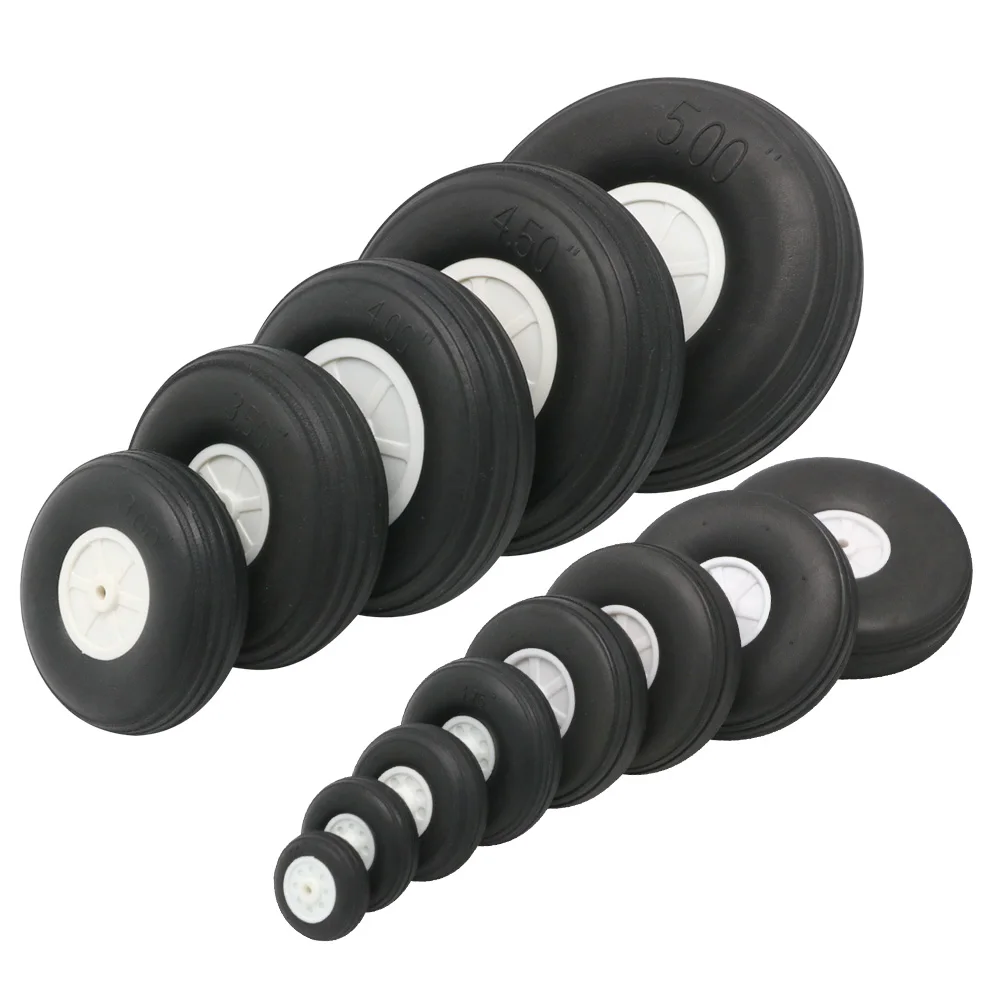 10PCS/Lot High Elastic Rubber Wheel for Rc Fixed-Wing Airplane(Diameter 25/32/45/50/55/64/70/76MM ) Can for DIY Robot Tires