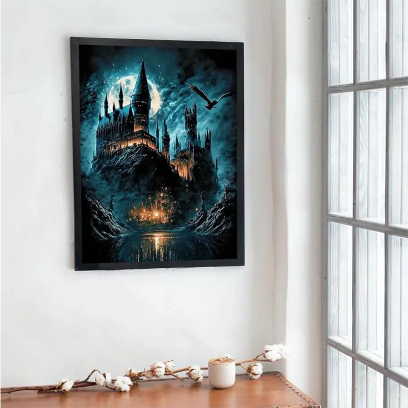 AB Diamant Malerei Stickerei Kit Schloss Muster Halloween Dekoration Hängende Malerei DIY Diamant Stickerei Halloween Geschenke