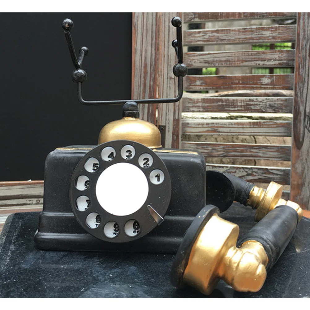 

1Pcs Retro Phone Desktop Decoration Vintage Table Adornment Creative Home Decor Office Bedroom Unique Gift Home Decor