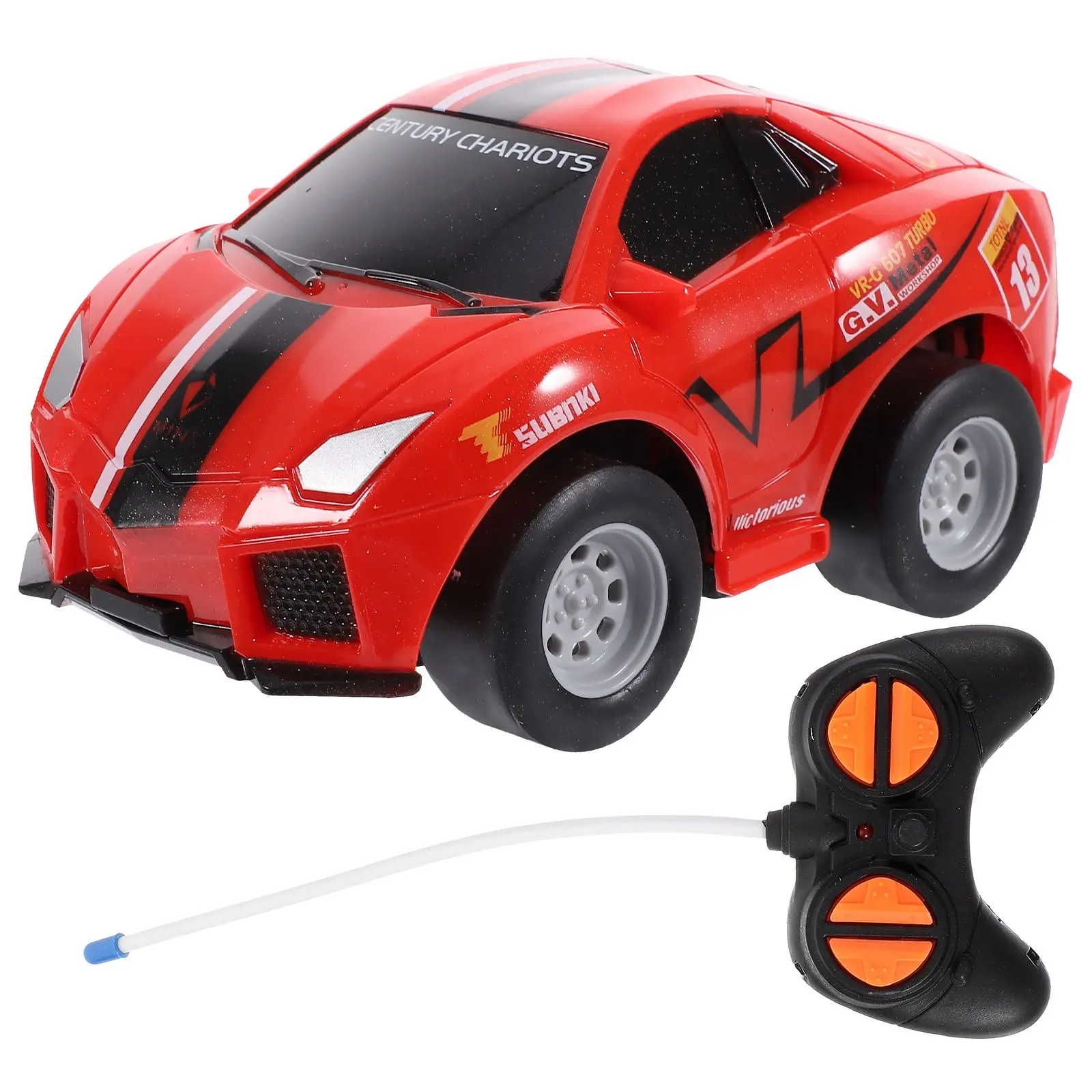 

Four-way Wireless Remote -road Car Model Children's Cartoon Toy (red) Toys Rc Plastic Cars