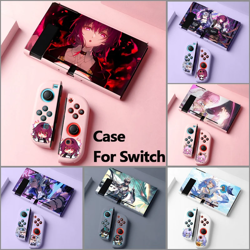 Honkai Star Rail Kafka Silver Wolf Imbibitor Lunae Silicon Soft Protective Cover Case TPU Soft Shell for Nintendo Switch Or OLED