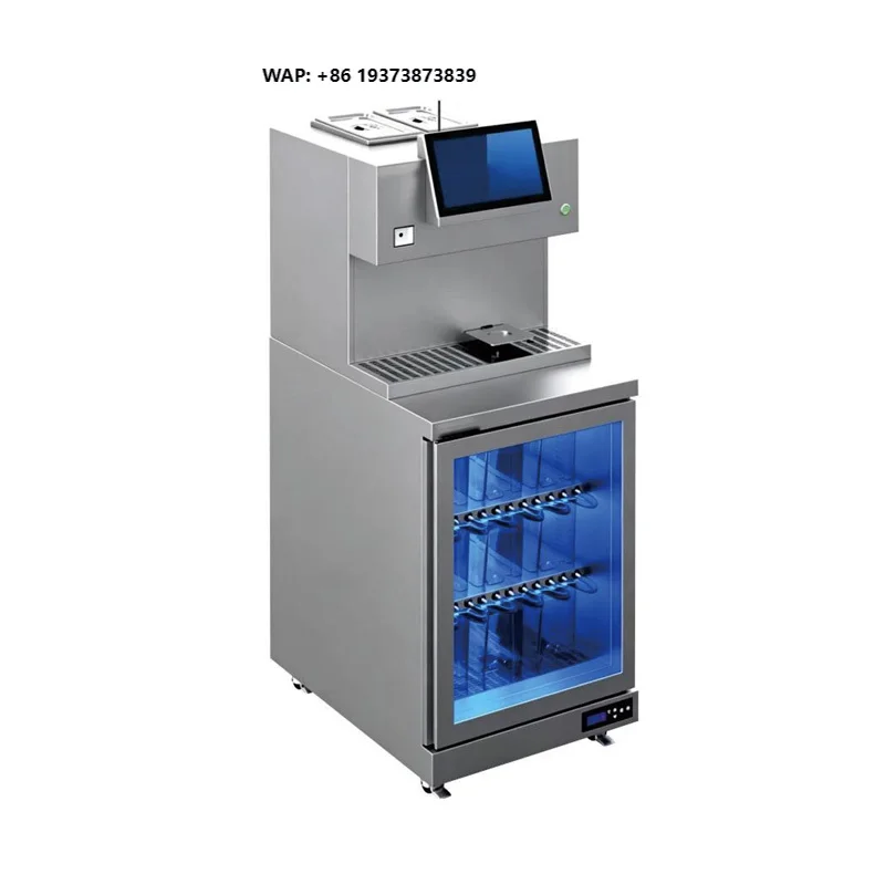 Commercial Automatic Bubble Tea Machine Smart Milk Tea Maker QR Scan Auto Cup Dispensing Precise Temperature Control 3 kW Power
