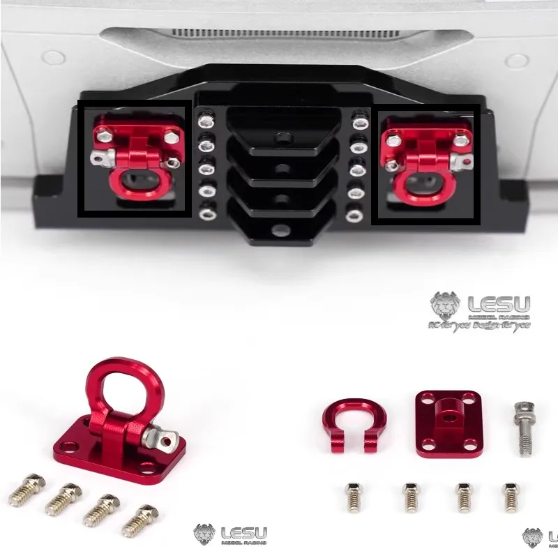 

1/14 крючок для прицепа с дистанционным управлением Tamiya, тягач, передний бампер, крючок для прицепа, модификация «сделай сам», аксессуары для обновления LESU