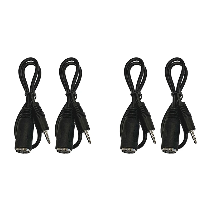 4 Pack Of Type-A MIDI To 3.5Mm Adapter 20 Inch Cable,Audio Line