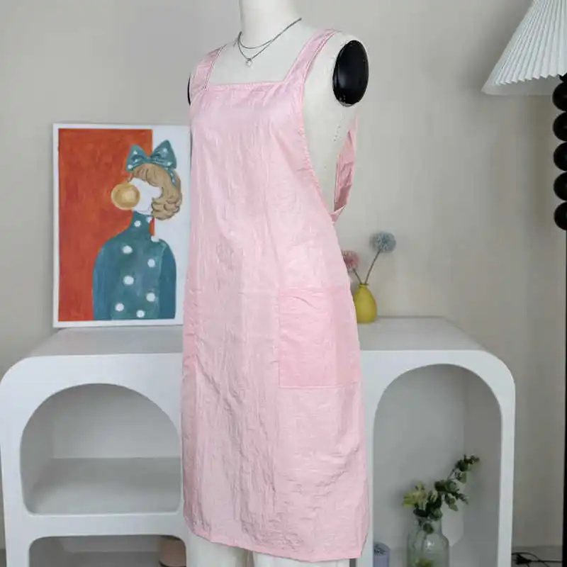 Pet Shop Non Stick Hair Apron Pink Dog Grooming Work Clothes Anti Hair And Anti-static Pet Groomer Smock Pet Hospital Uniforms
