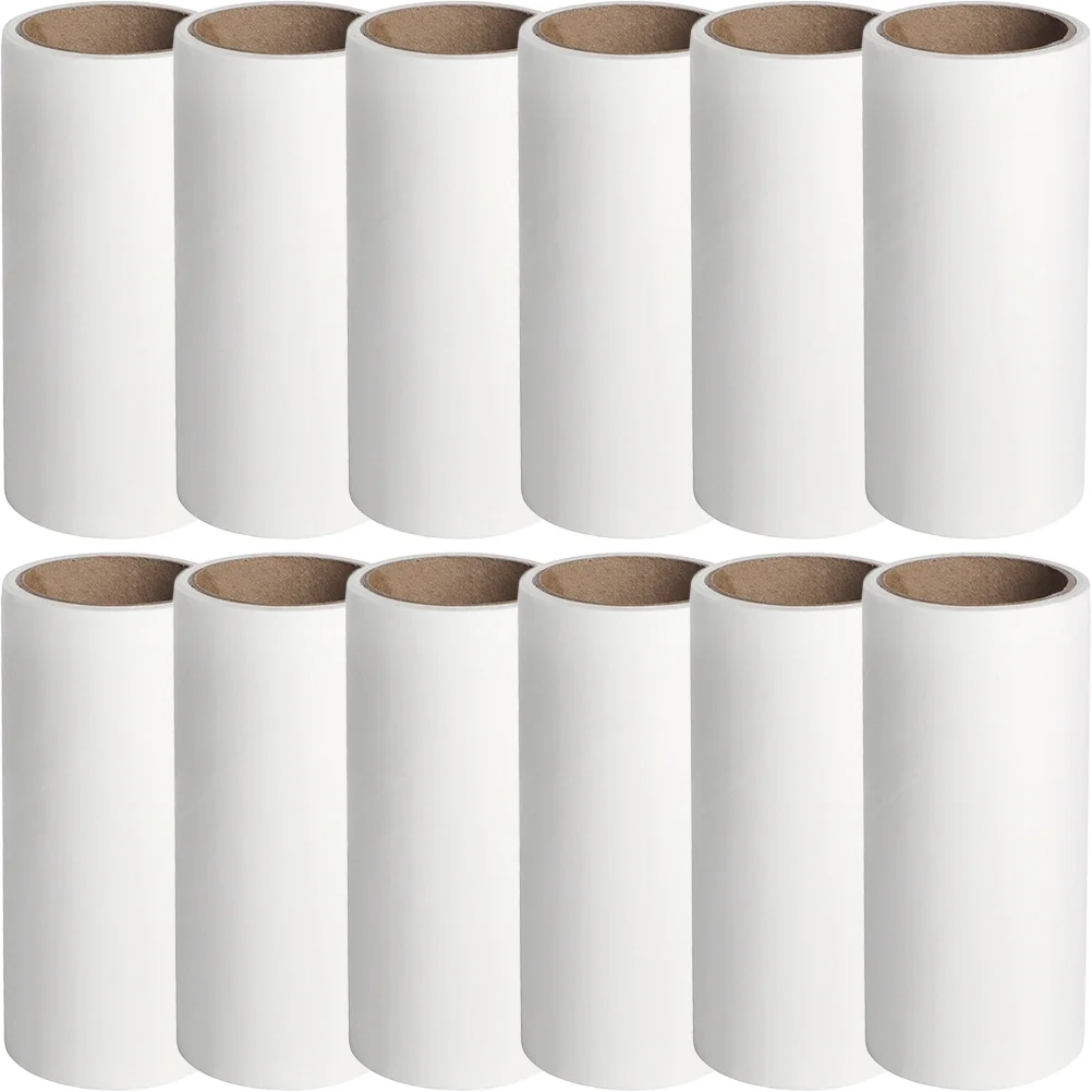 12 Stuks Roller Haar Sticker Honden Bont Remover Lint Rollers Bulk Vullingen Karpetten Puppy Voor Crafting Draagbare Huisdier Plakband