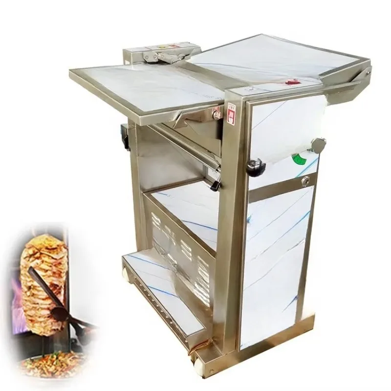 

China Pig Skin Flat Beef Automatic Electric Kebab Slicer Raw Meat Peeling Machine