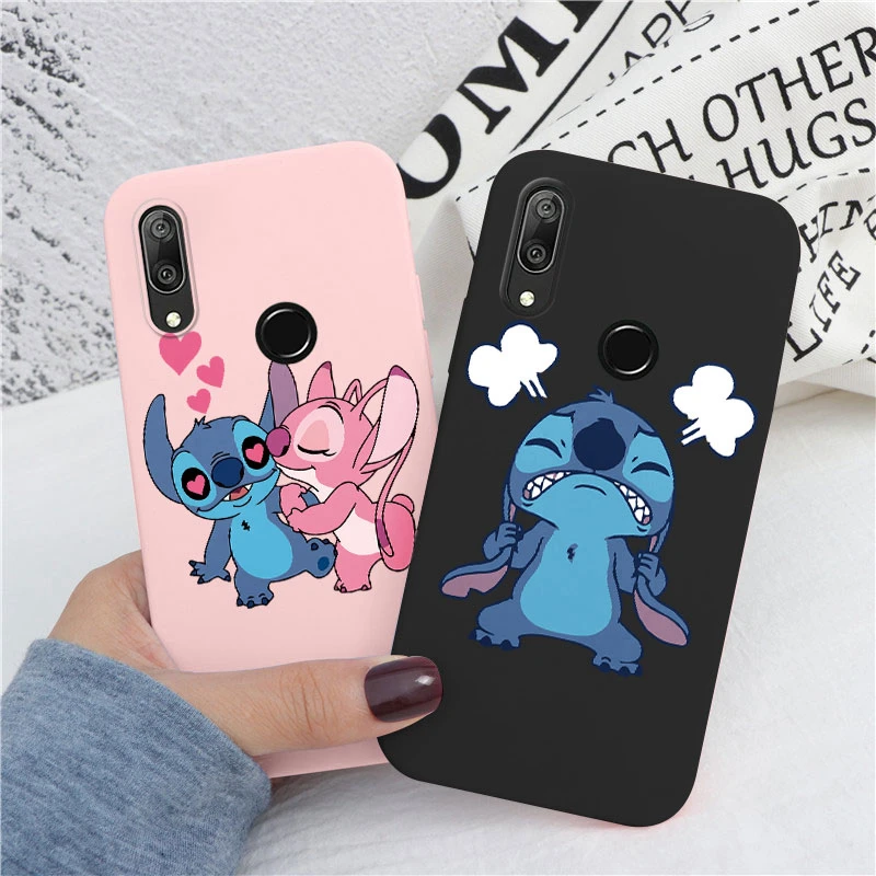 For Huawei Y7 2019 Y 7 Prime 2019 Case Stitch Cartoon Funny Back Cover Soft Silicone Camera Protective Cover Fundas For Y7Prime