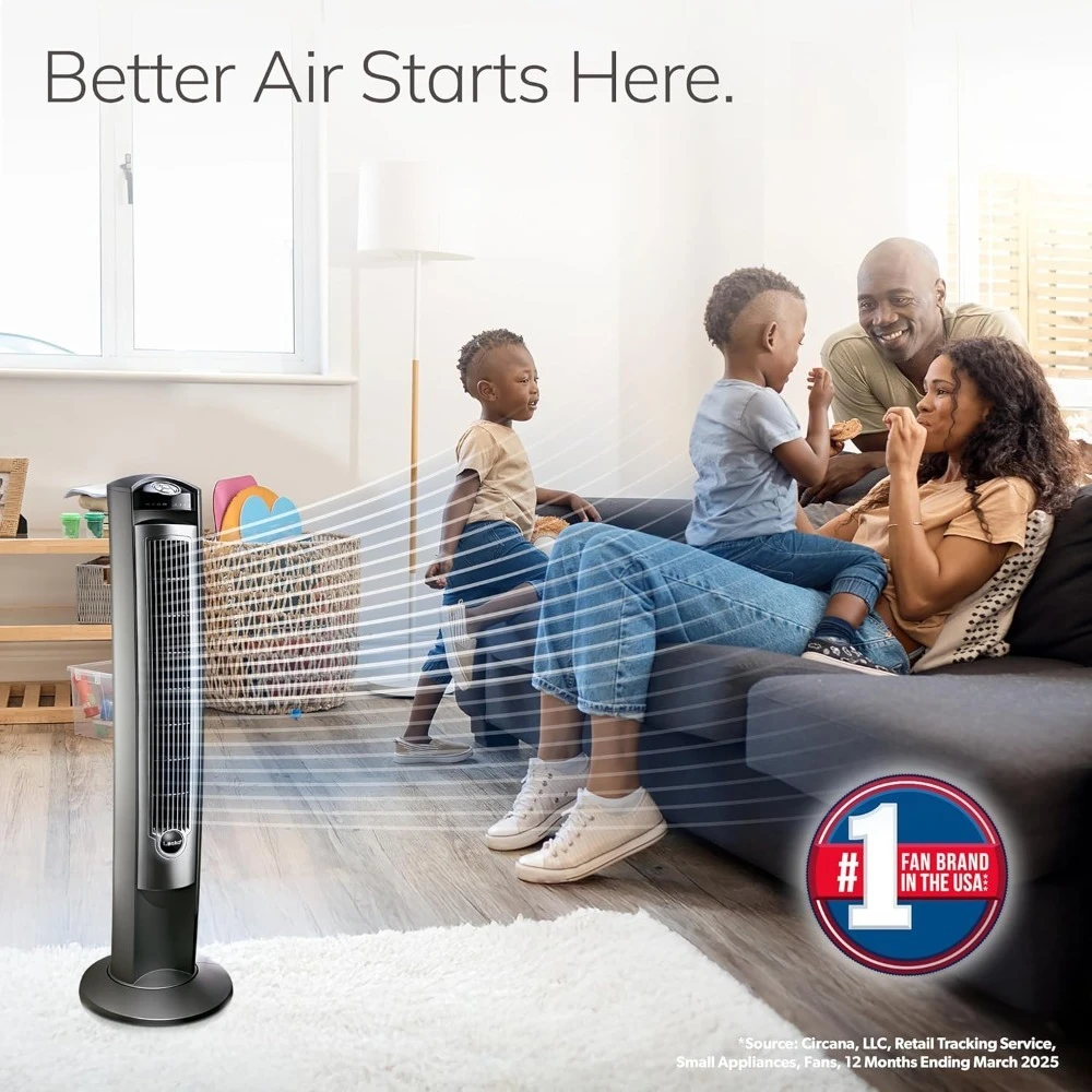 

Oscillating Tower Fan with Remote Quiet Floor Fan for Home Bedroom Office Silver-Best Promotion