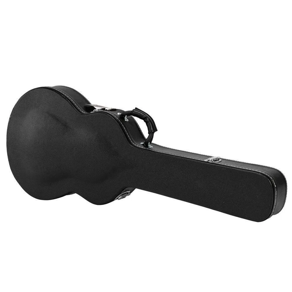 Funda dura para guitarra eléctrica estilo 335, superficie de bulto de microgrotura