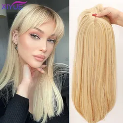 XIYUE   Wig female manga bangs long straight hair with top bangs patch wig patch air bangs wig patch