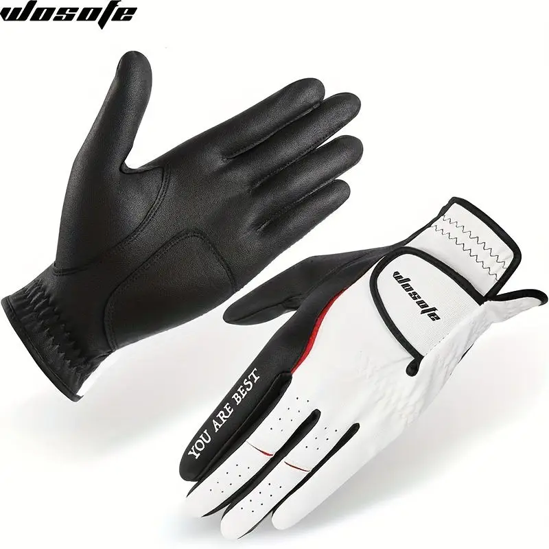 

New Golf Gloves Left Hand Single Men's Leather Soft Breathable Gloves Wear-Resistant Breathable Gloves