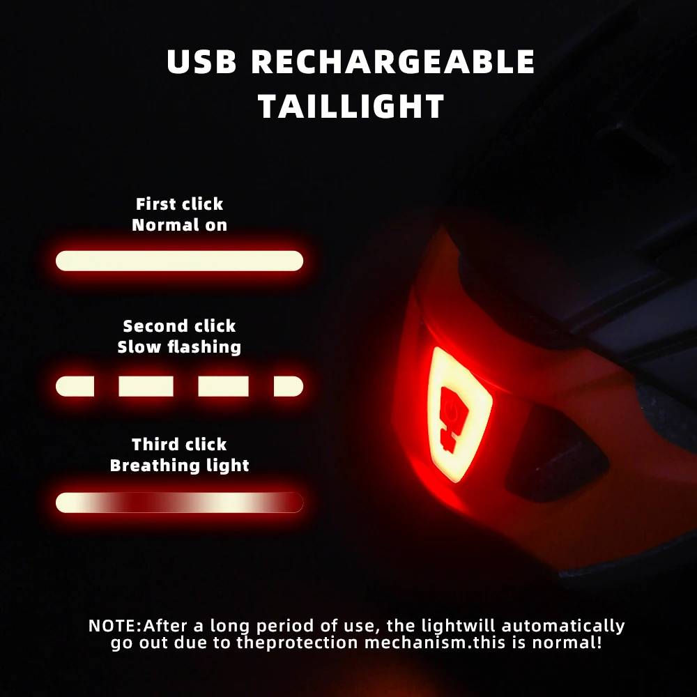 VICTGOAL LED Backlight for Helmet VG101 VG103 VG104 VG105 VG106 VG107 VG112 Taillight Rear Lights VA VG Model Helmets