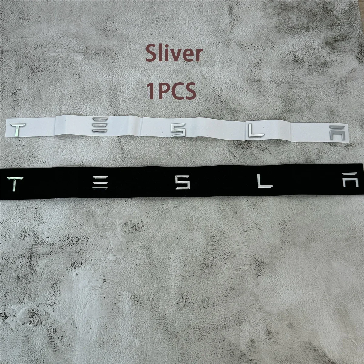 1PCS Chrome Logo Auto Heckklappe Aufkleber Emblem MODELL 3 S X Y Zubehör Abzeichen Aufkleber