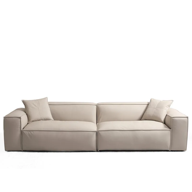 

Italian minimalist modern minimalist top layer leather sofa furniture sofa