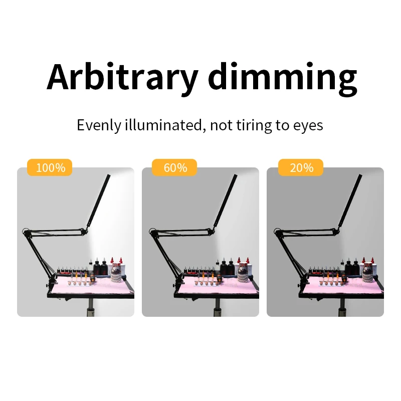 TAIDU Tattoo Adjustable angle Led Work Light 12W Steel with portable Tattoo Lighting clamp Led working lamp Tattoo Equipment