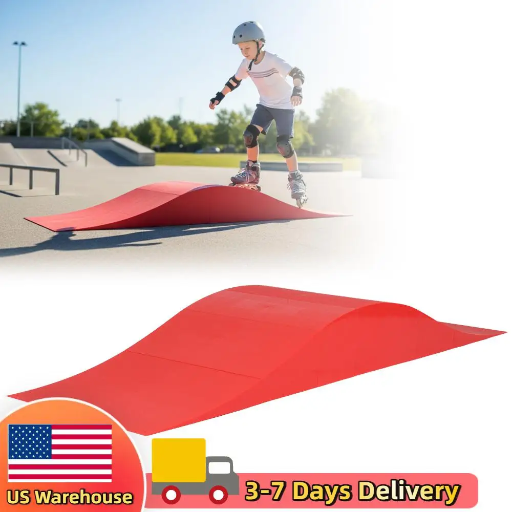 

Волновидный скейт-рамп для активного отдыха, 70 дюймов, нагрузка до 150 кг, для радиоуправляемых машинок, роликовых коньков, для мальчиков и девочек