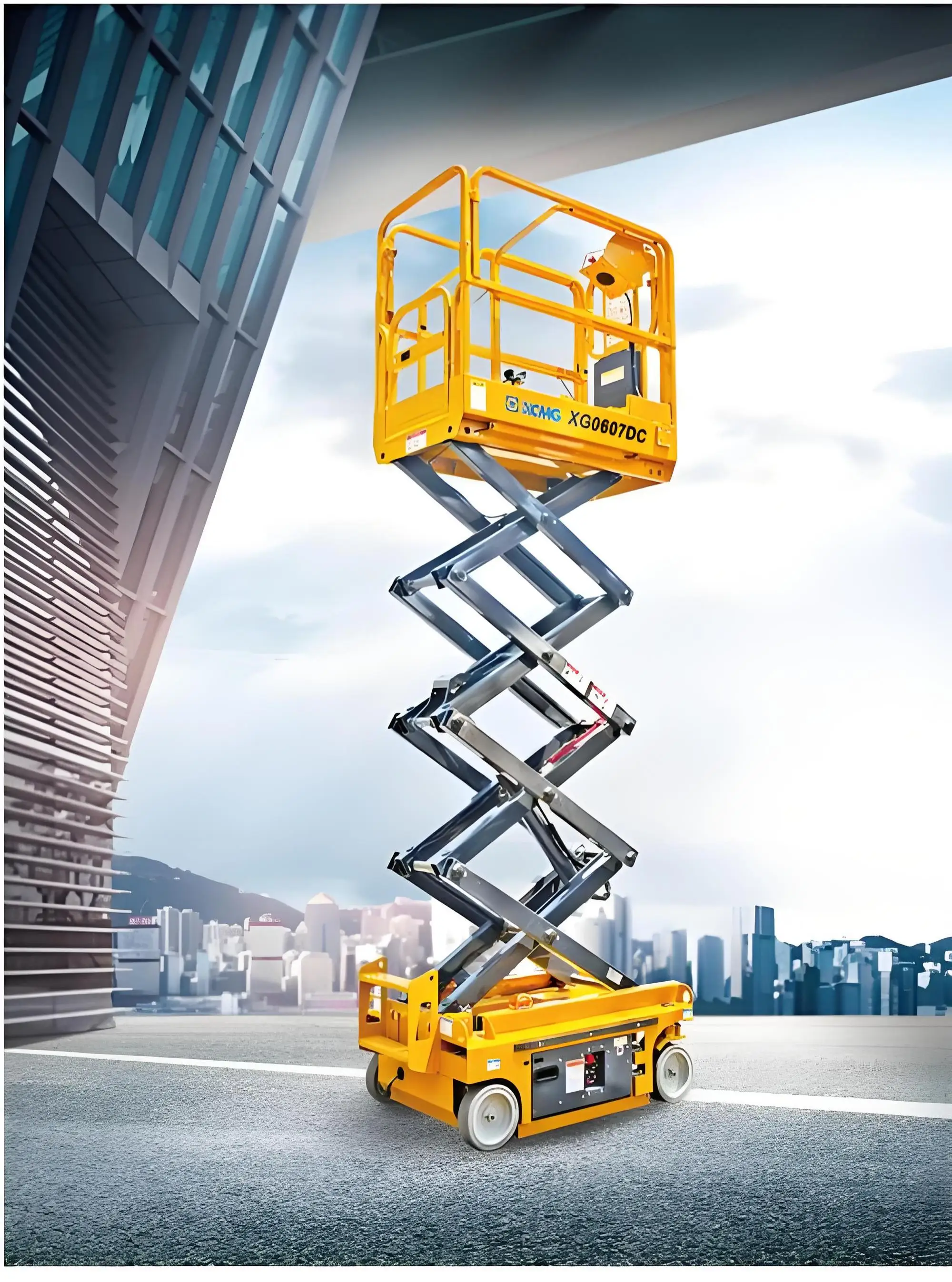 6m 8m 10m 12m 14m Aerial Work Platform Mobile Scaffolding Scissors Lift Electric Portable Lifter Small Vertical Elevated