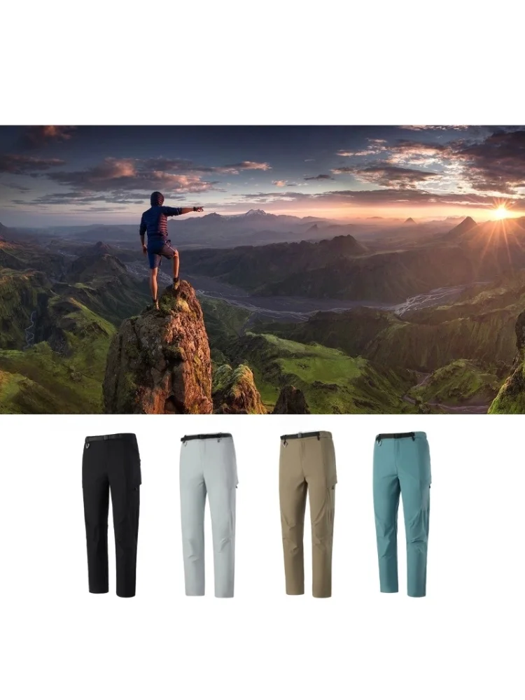 

Легкие Qui-Dry четырехсторонние эластичные 3D стерео пошив летние мужские мягкие брюки для занятий спортом на открытом воздухе, повседневные брюки прямого кроя...