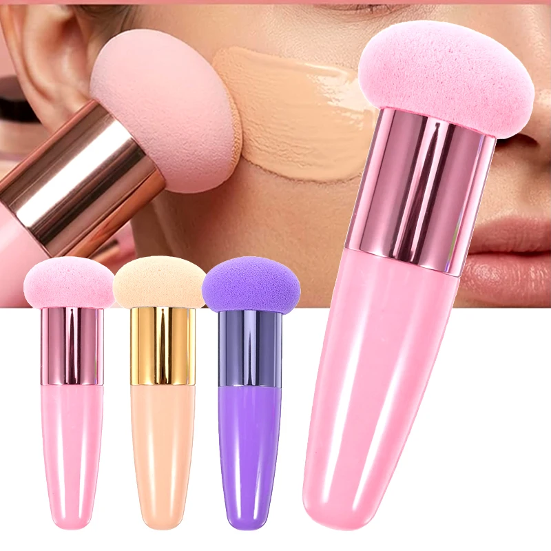 New Mushroom Head Makeup Brush Puff Beauty Makeup Sponge With Handle Make-up for Fashion Women Professional Makeup Tools Puff