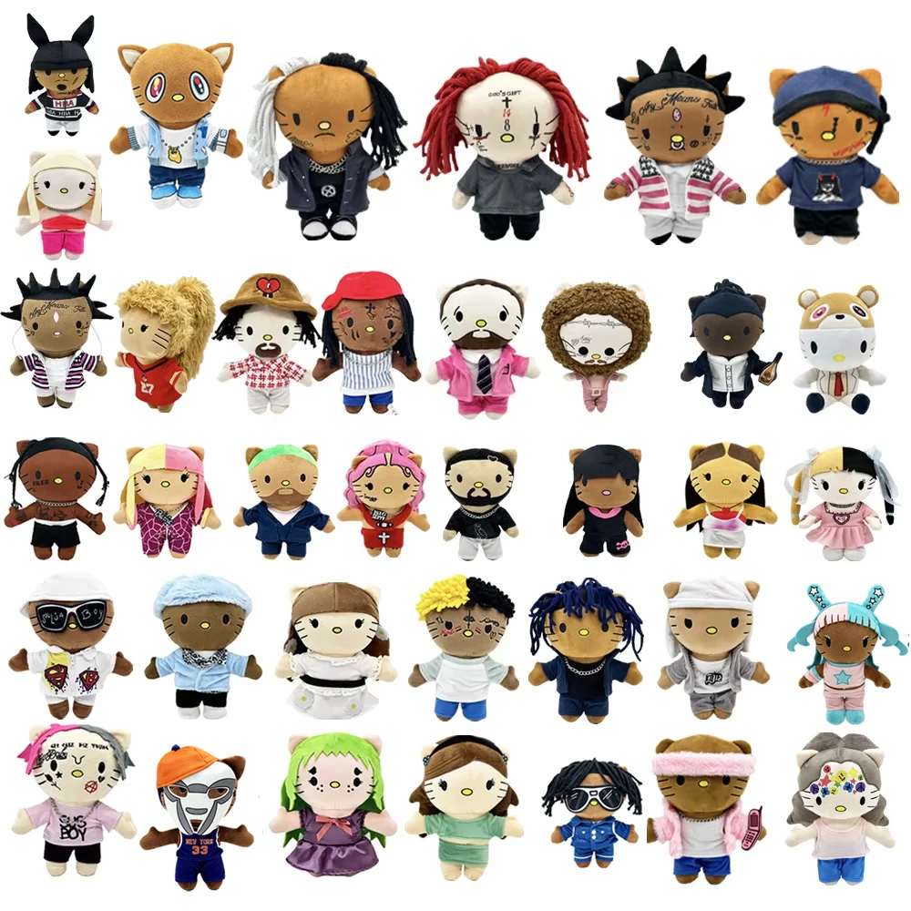 

In stock Hello Selena Plush Anime Plush Toy Doll Repper King Von ken carson Trippie Red Stuffed Soft Plush Fans Gifts