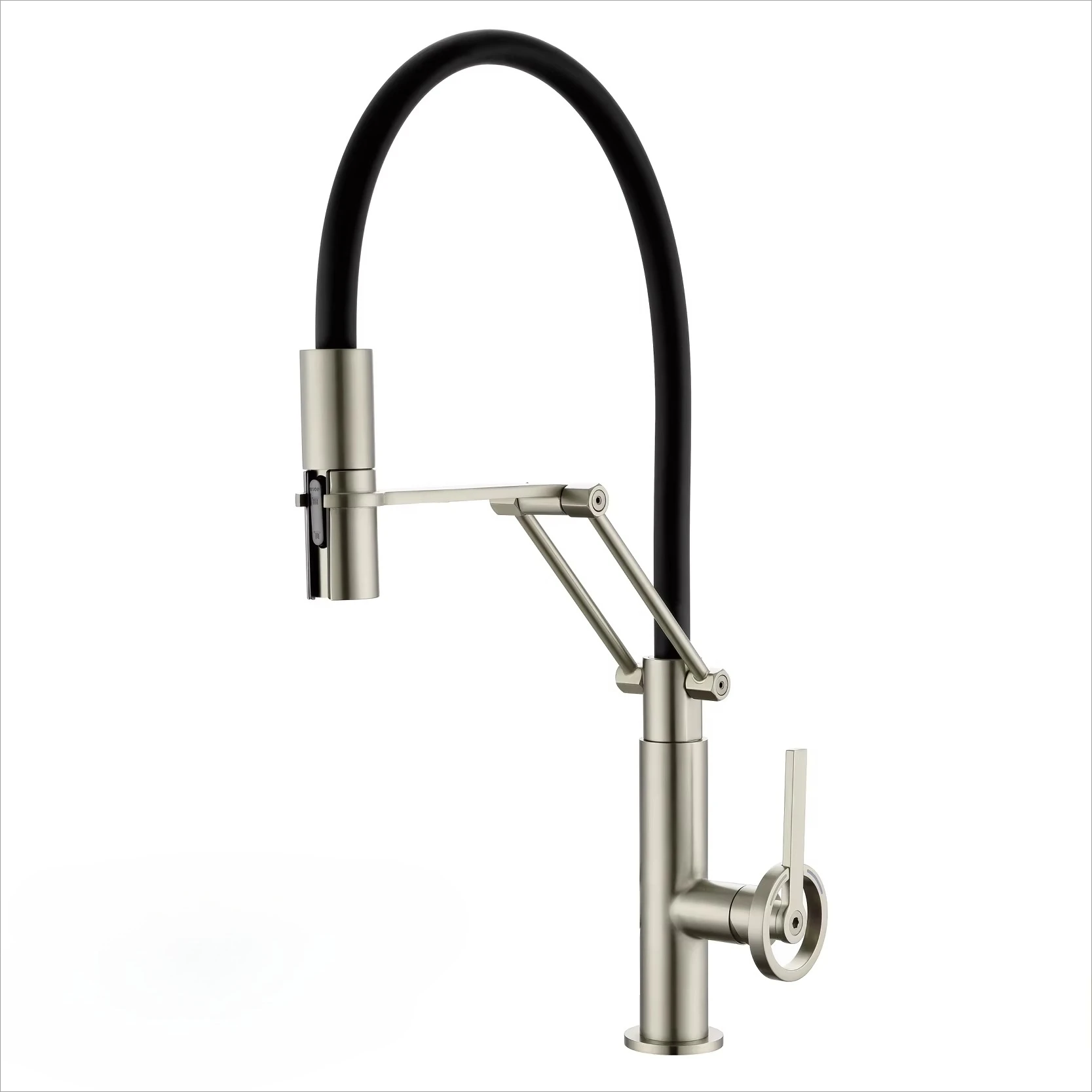 Kitchen Faucet with Filtered Water Pull Out Sprayer. Two Handle Hot & Cold Water