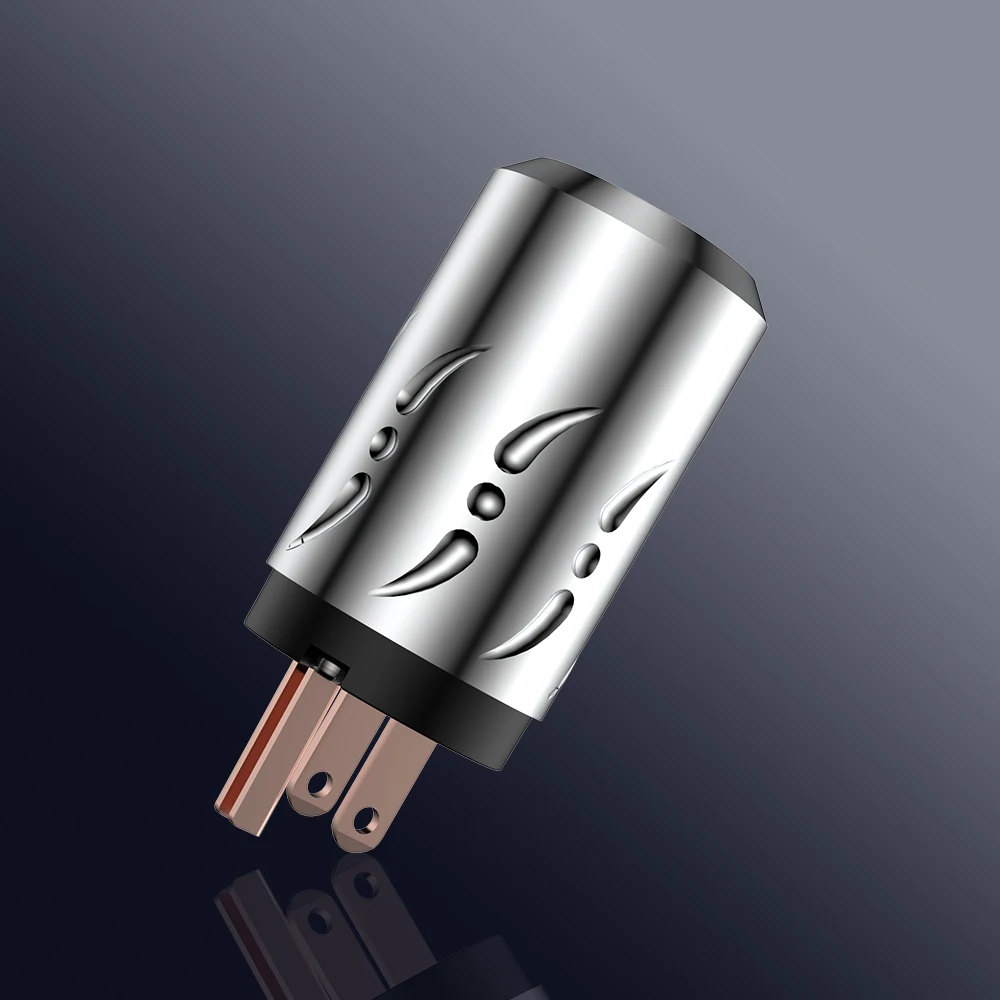 Viborg X Hif Audio-Connecteur de câble d'alimentation en alliage de cuivre pur, version américaine, prise d'alimentation, 20mm, 1 paire