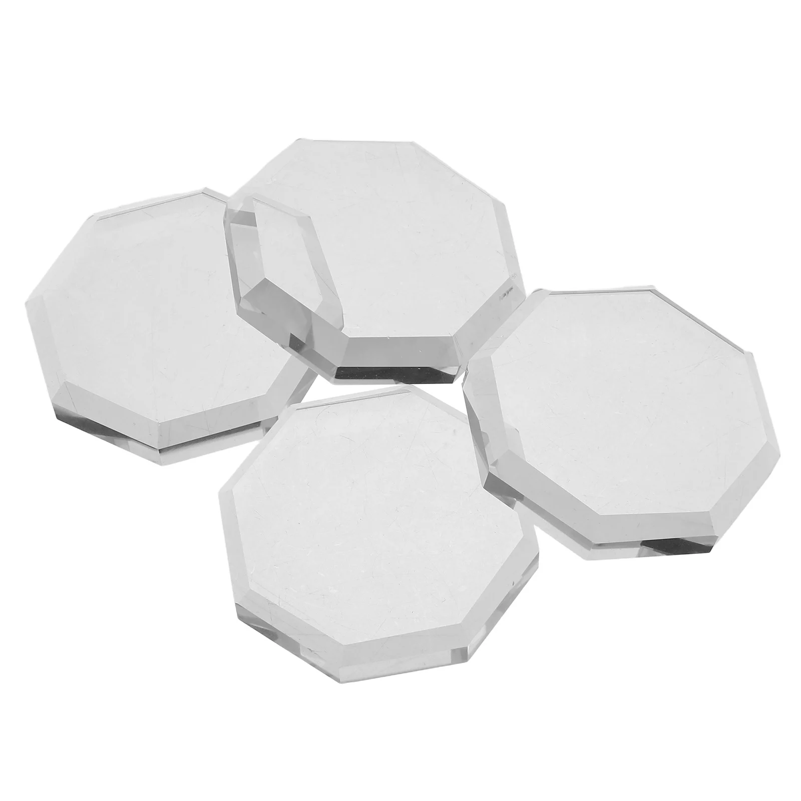 

8 Pcs Glass Cloth Sewing Mold Octagonal Pattern Weights for Fabric Cutting Tailor Quilting Templates Craft Projects