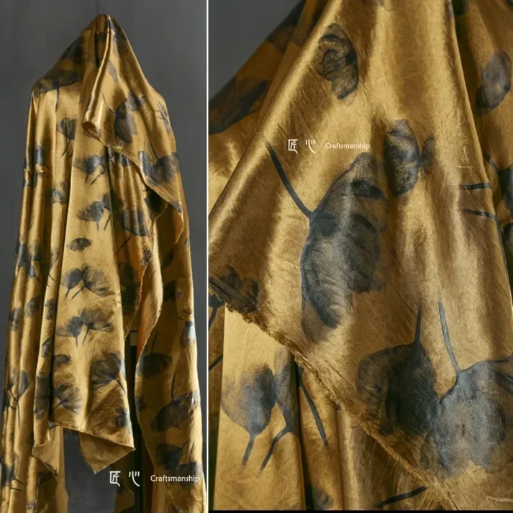 

Шелковая ткань с уксусной кислотой, рубашка Cheongsam, модельерская одежда, ткань для шитья, ткань на метр, материал «сделай сам»