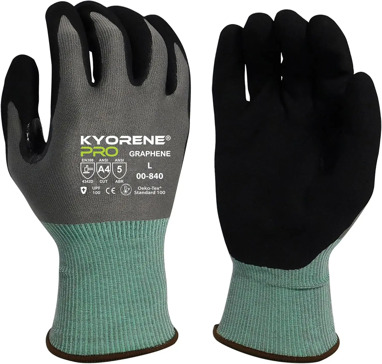 

Cut Resistant Work Gloves A4 Level, Touchscreen Compatible, Medium Size, 12 Pairs for Safety