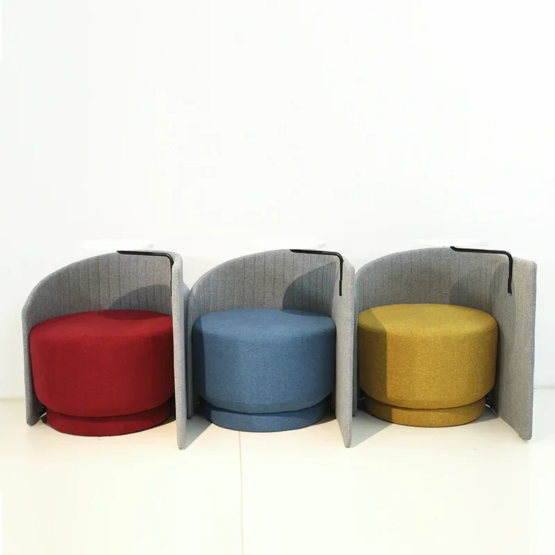 

Fashion designs modern Leisure home office fabric living room arm pod chair for sofa furniture textile with Writing board