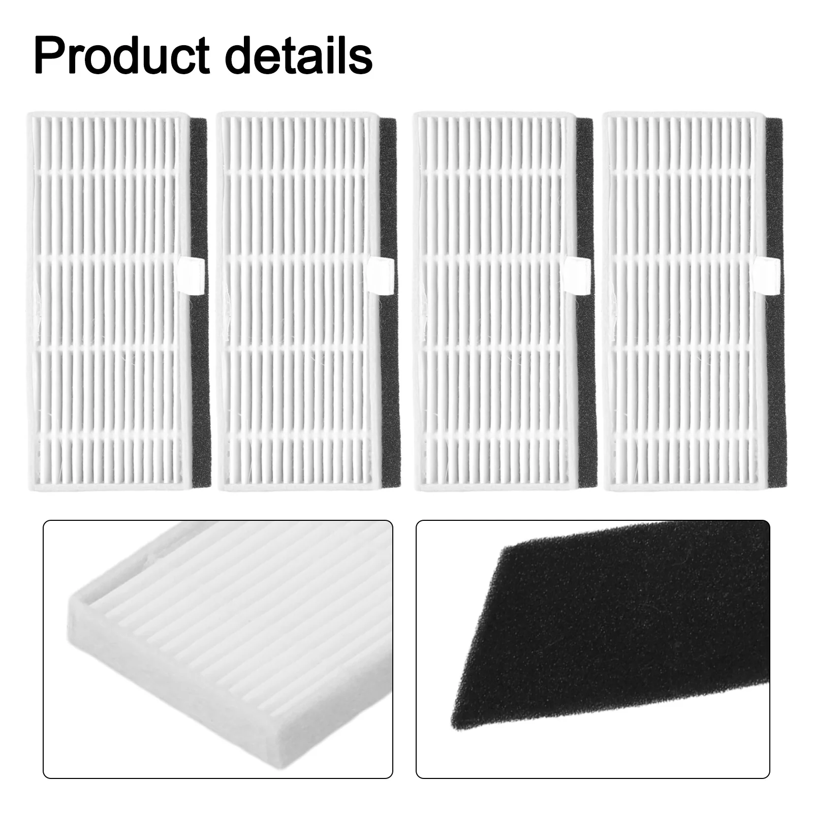 High Quality Brand New Filter Sweeper 4pcs Vacuum Cleaner Accessories D6s For Ultenic Home Household Practical
