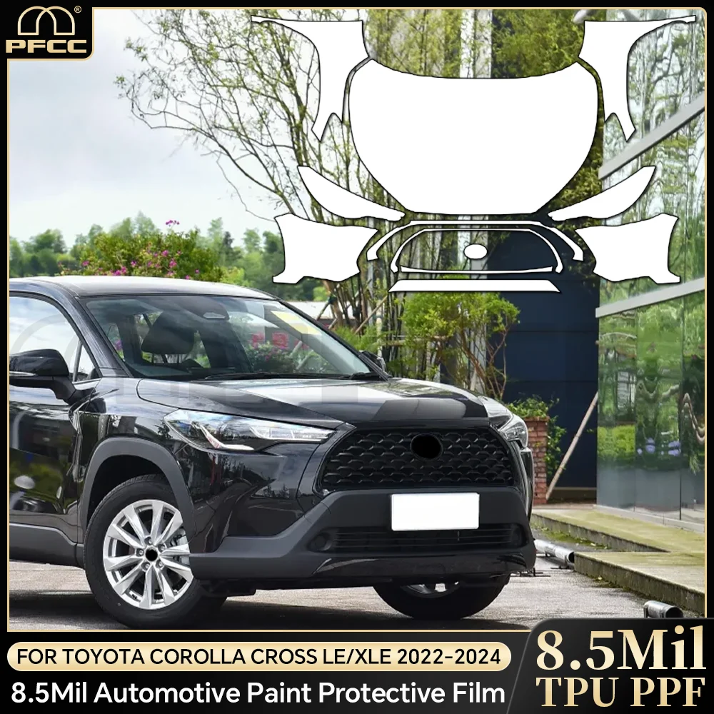 

TPU For Toyota Corolla Cross LE XLE 2022-2024 Paint Protection Film Clear Bra Car Body Anti-Scratch Pre-cut PPF Resistant Kit