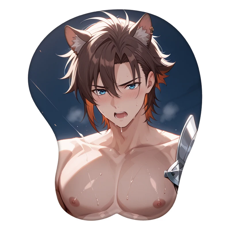 Stainless Arknights Anime 3D Mouse Pad Wrist Rest Desk MousePad Mat Gamer Accessory